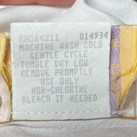 Vintage 80s White Satin Lace Slip Dress Medium fits Small - Picture 12 of 12